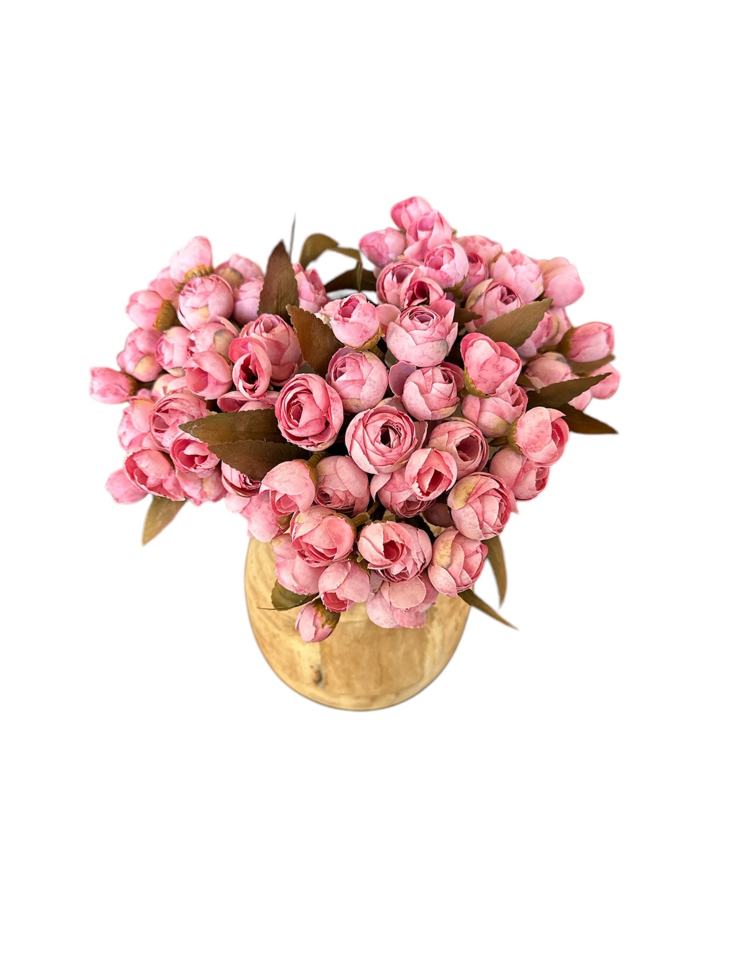 10.5 Inch Pink Mini Ranunculus Bud Bundle (5 Stem)