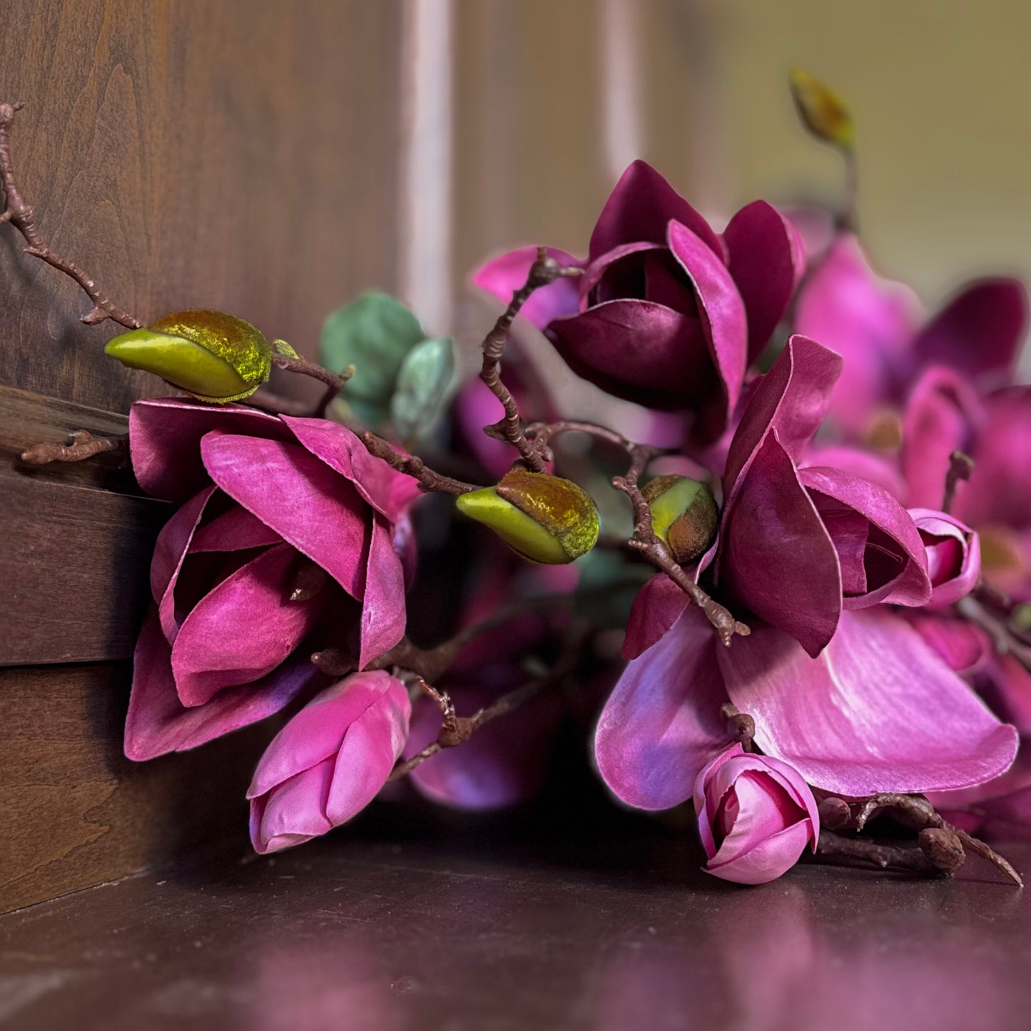 48" Fuchsia Magnolia Stem