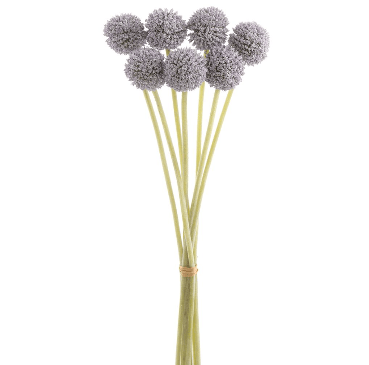 13" Artificial Billy Button Stems Bundle in Lavender