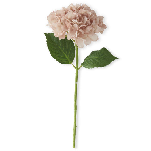 20 Inch Light Peach-Pink Real Touch Hydrangea Spray