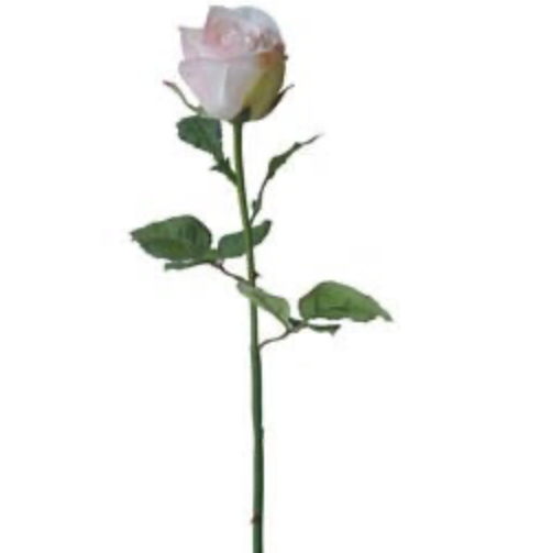 19" Pink Rosebud Stem - Real Touch Artificial Rose