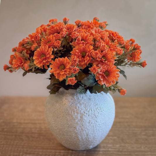 15" Orange Chrysanthemums