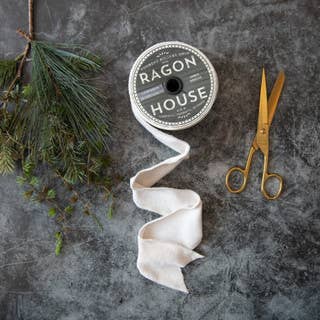 2.5" WHITE VELVET RIBBON