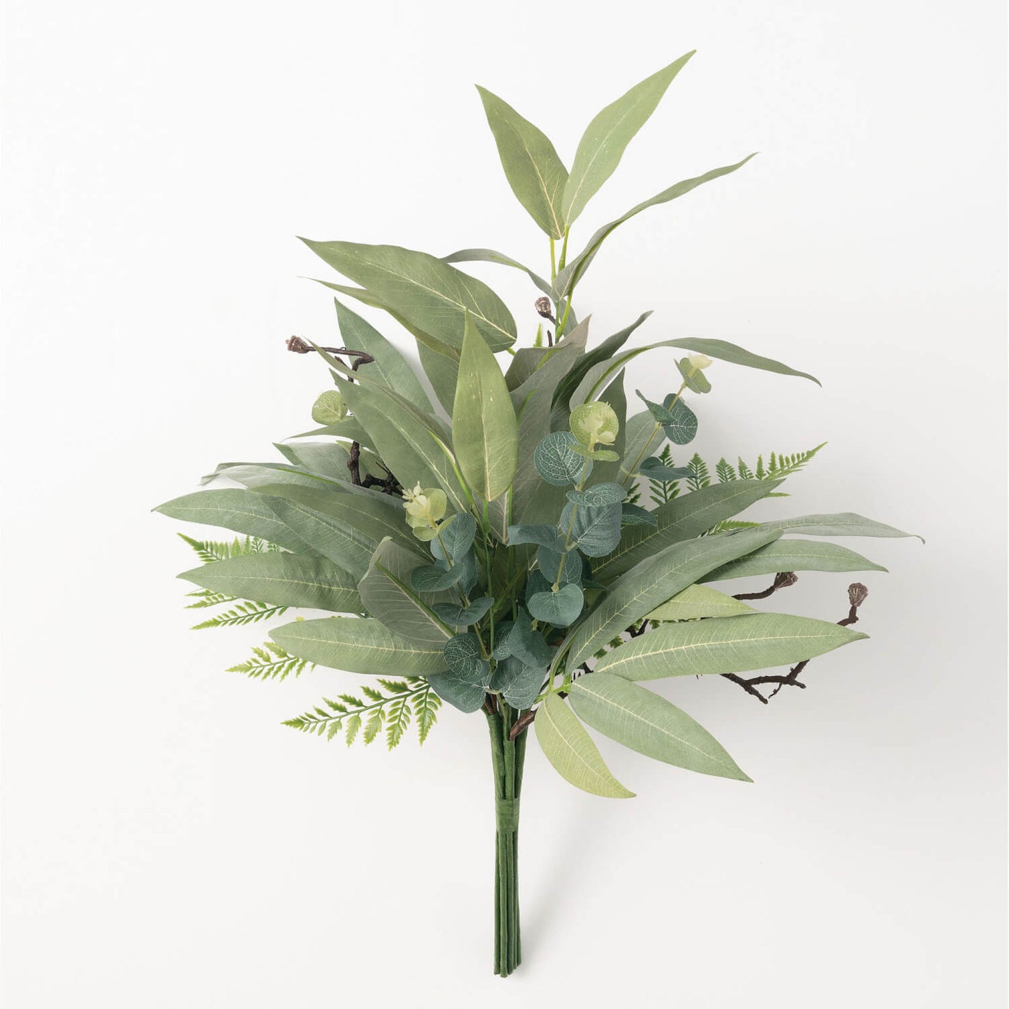 22" Eucalyptus Mix Bush - Artificial Greenery Stem