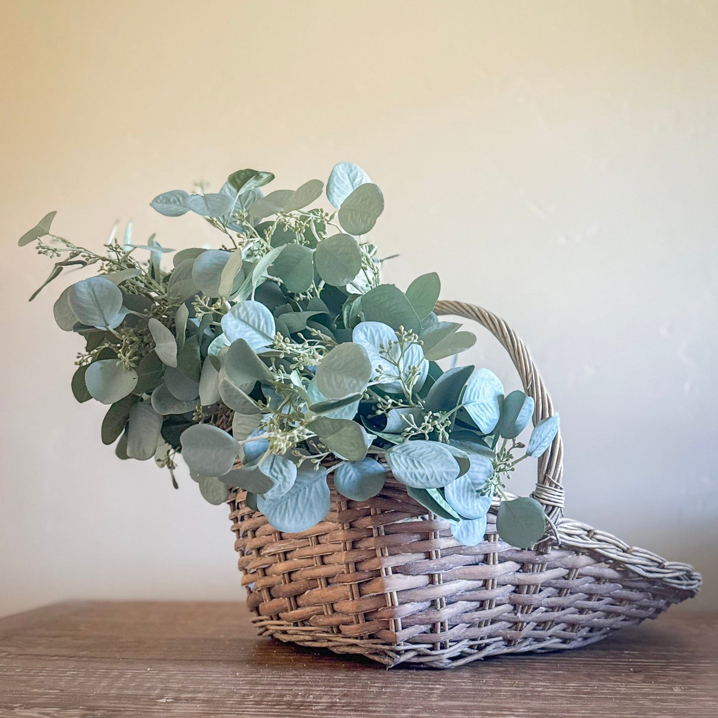 Green Blooming Eucalyptus Seed Spray 23.5" - Artificial Greenery