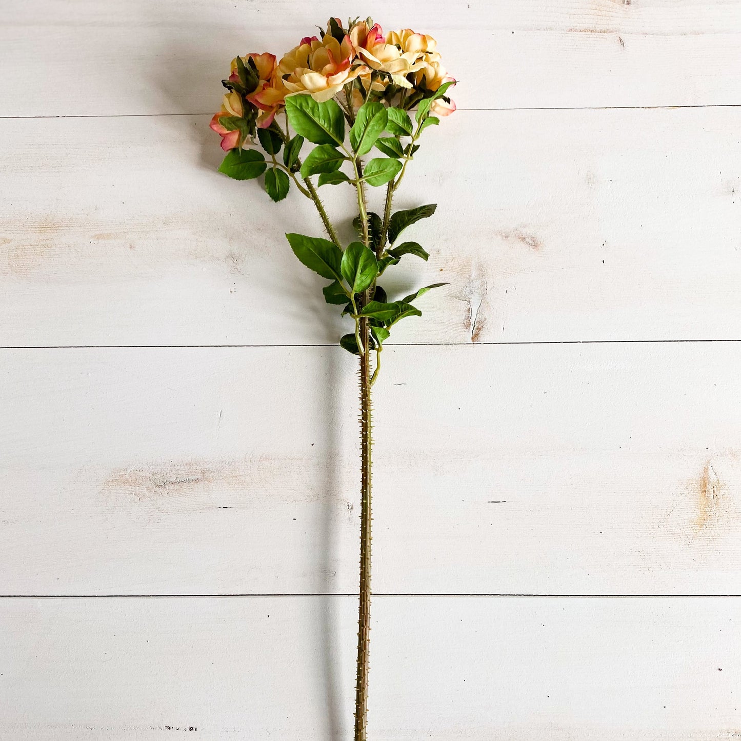 23" Yellow Rose Stem - Artificial Flowers