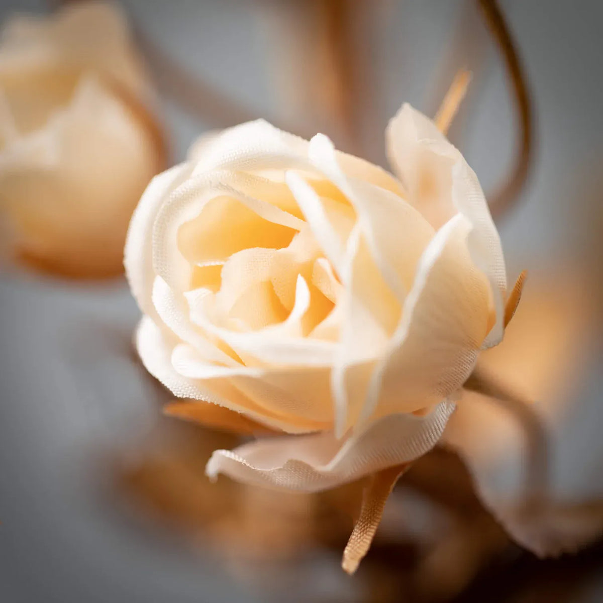 27" Cream Multi-Bloom Rose Spray