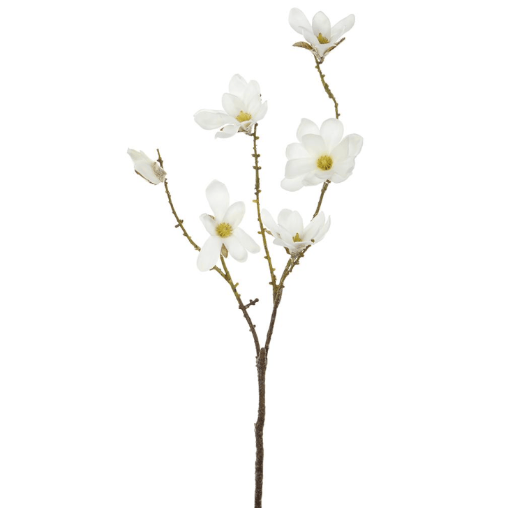 28.75"White Magnolia Spray