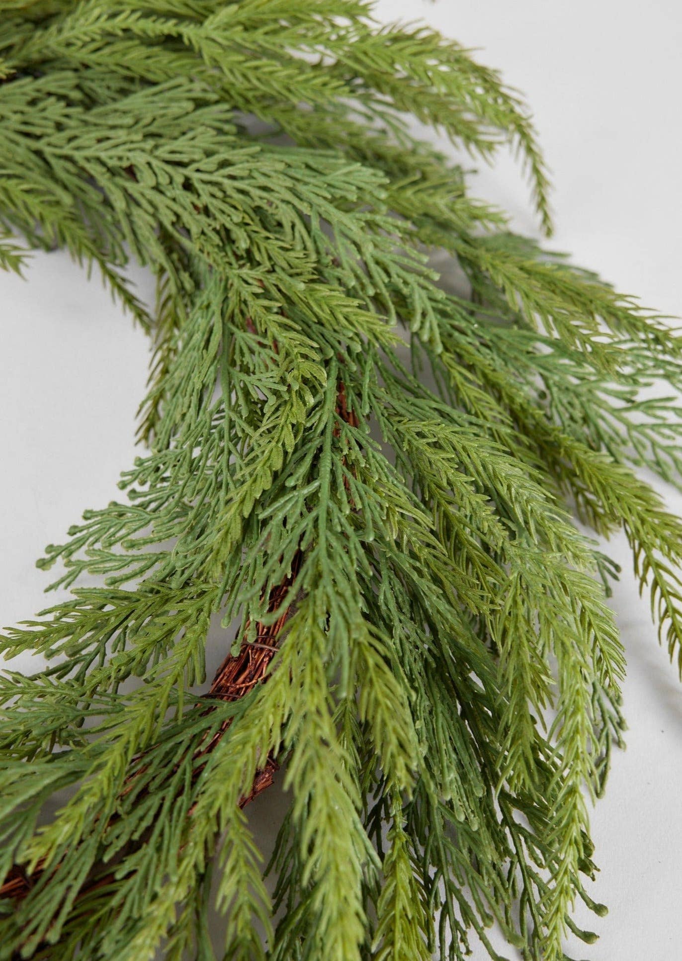 Faux Indoor/Covered Outdoor Cedar Wreath - 21"