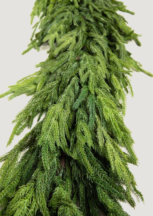 Real Touch Deluxe Norfolk Pine Garland - 96"