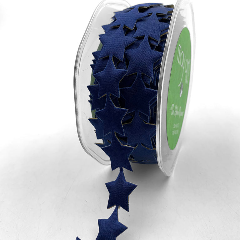 7/8 Inch Jumbo Adhesive Satin Star Ribbon