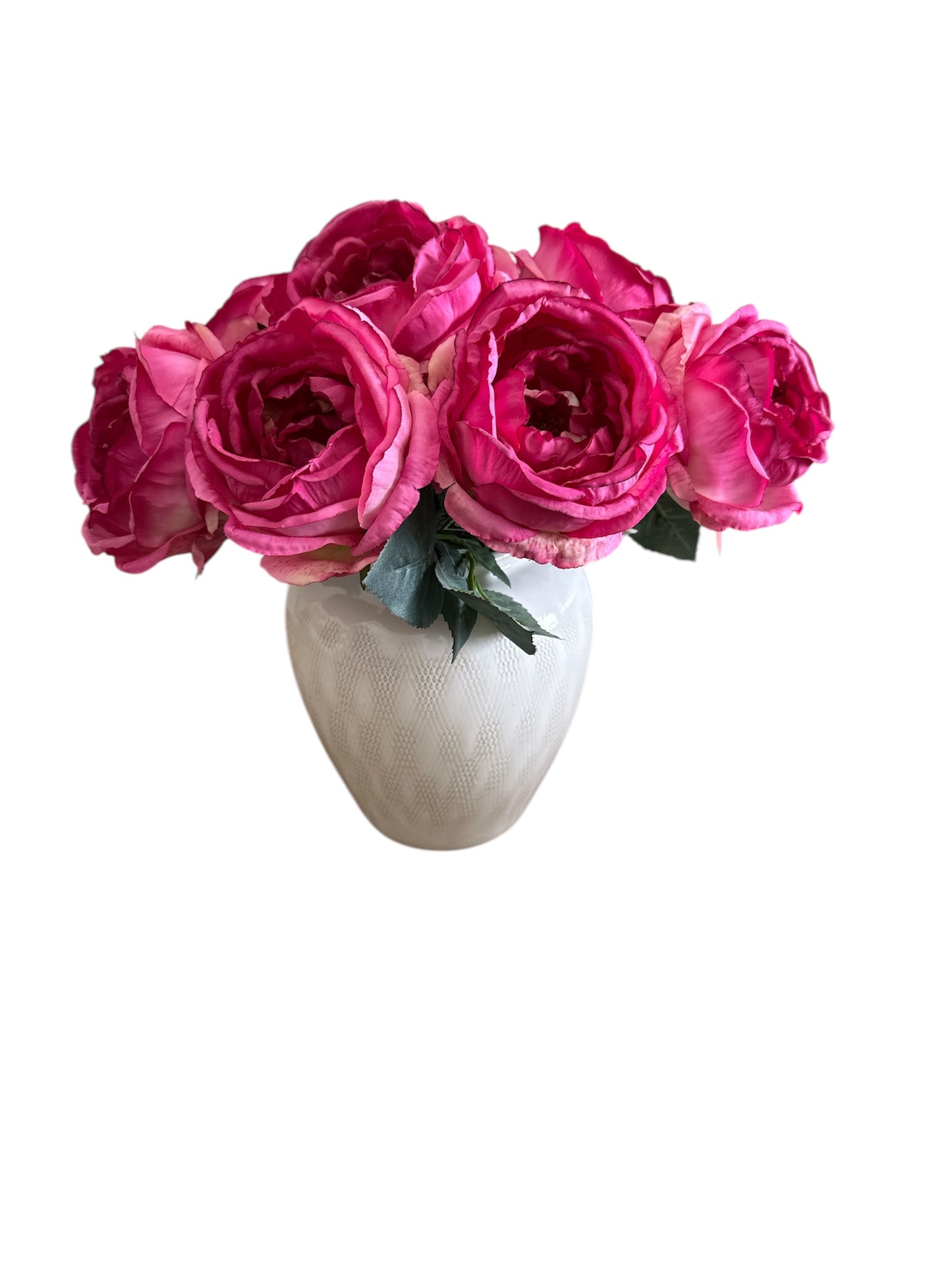 13" Rose Stem in Dark Pink
