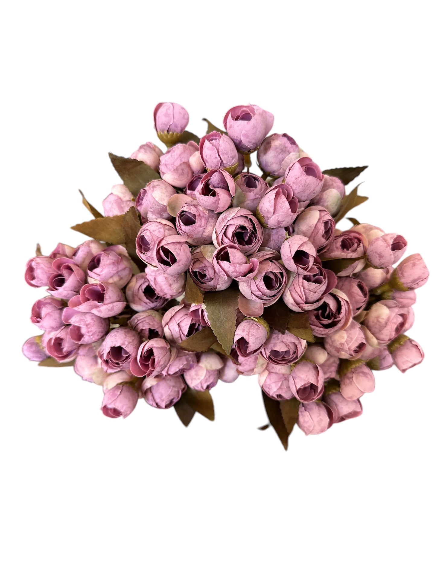 10.5 Inch Light Purple Mini Ranunculus Bud Bundle (5 Stem)