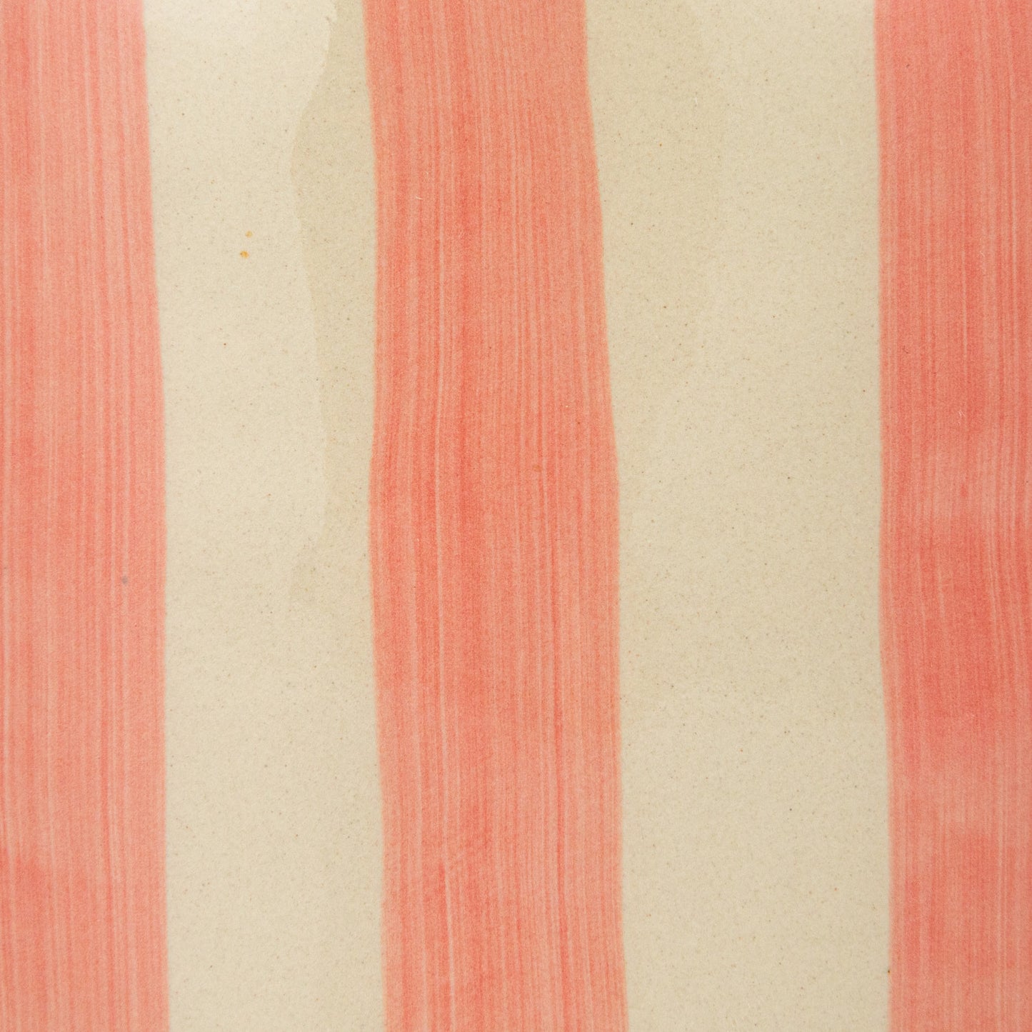 Hand-Painted Stoneware Pitcher with Stripes