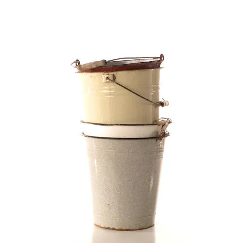 Vintage Enamel Buckets