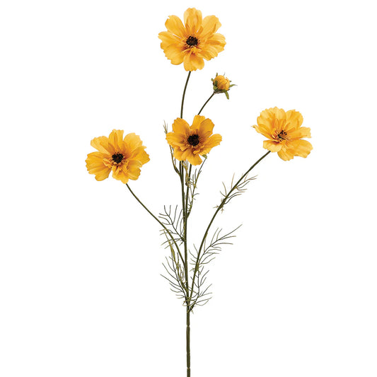 32" Yellow Cosmos Spray