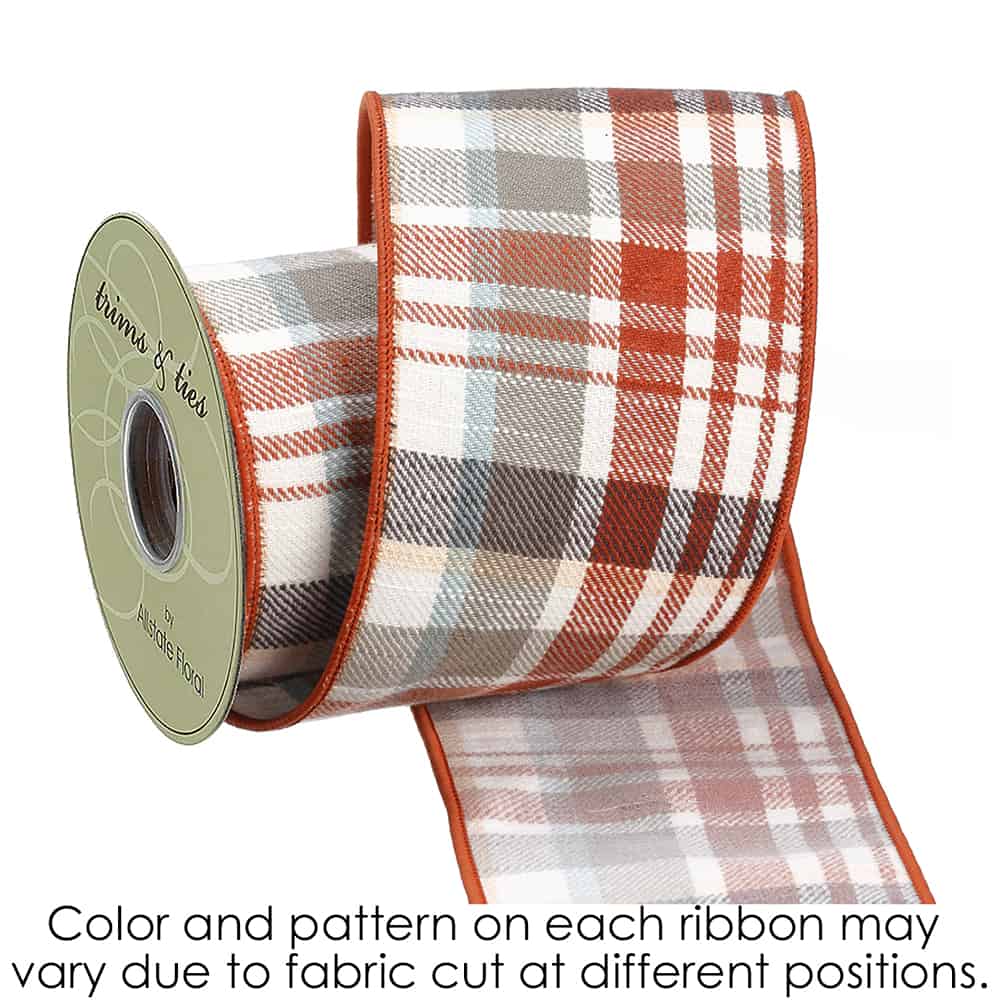 Gray_Rust_Plaid_Ribbon