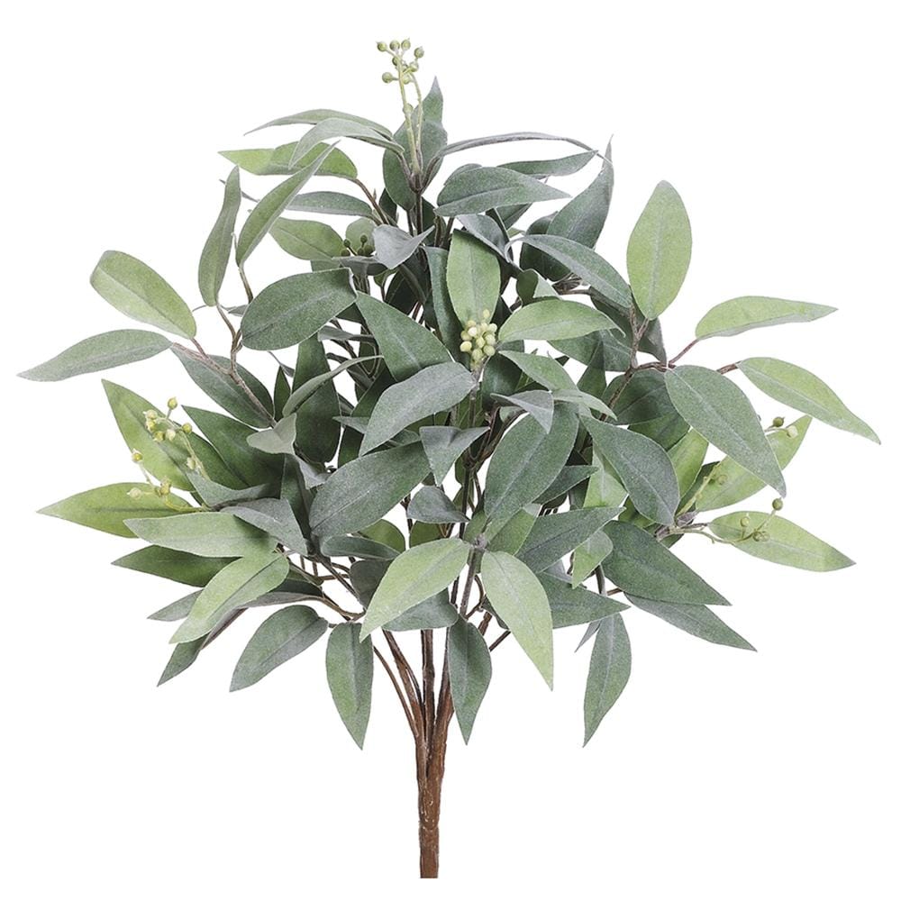 Green Seeded Eucalyptus Bush 18" - Artificial Greenery