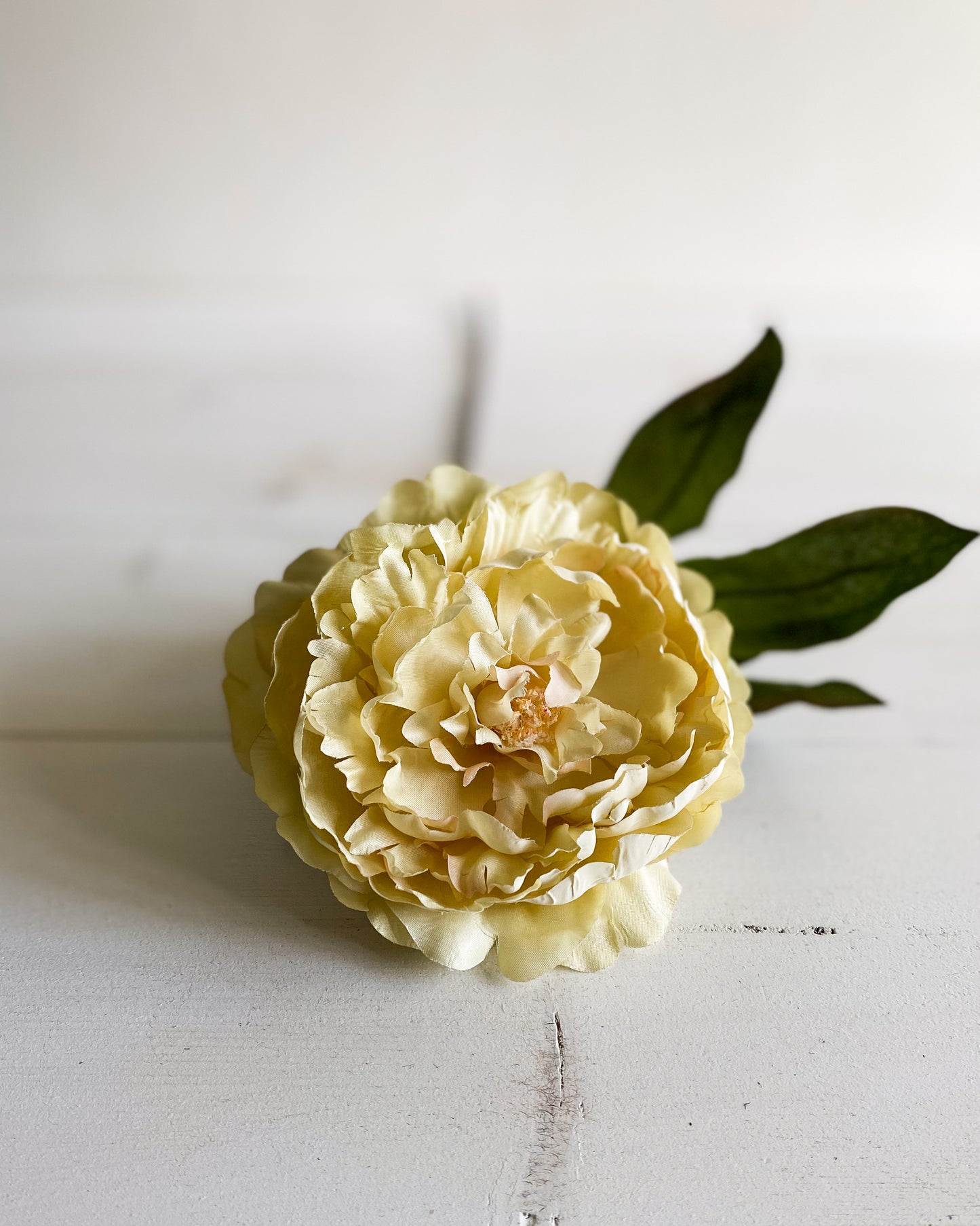 32" Yellow Peony