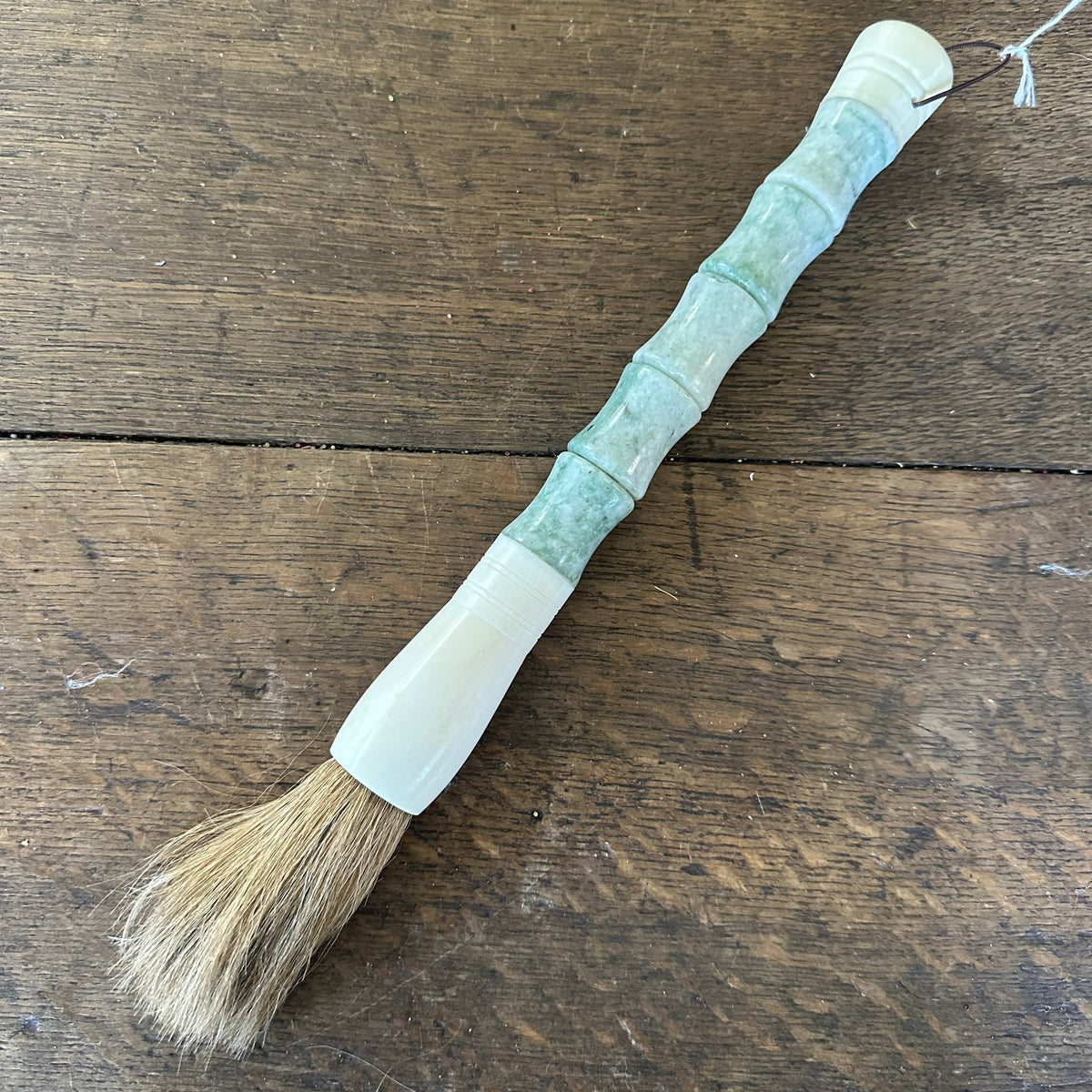 White Cylindrical Jade Calligraphy Brush