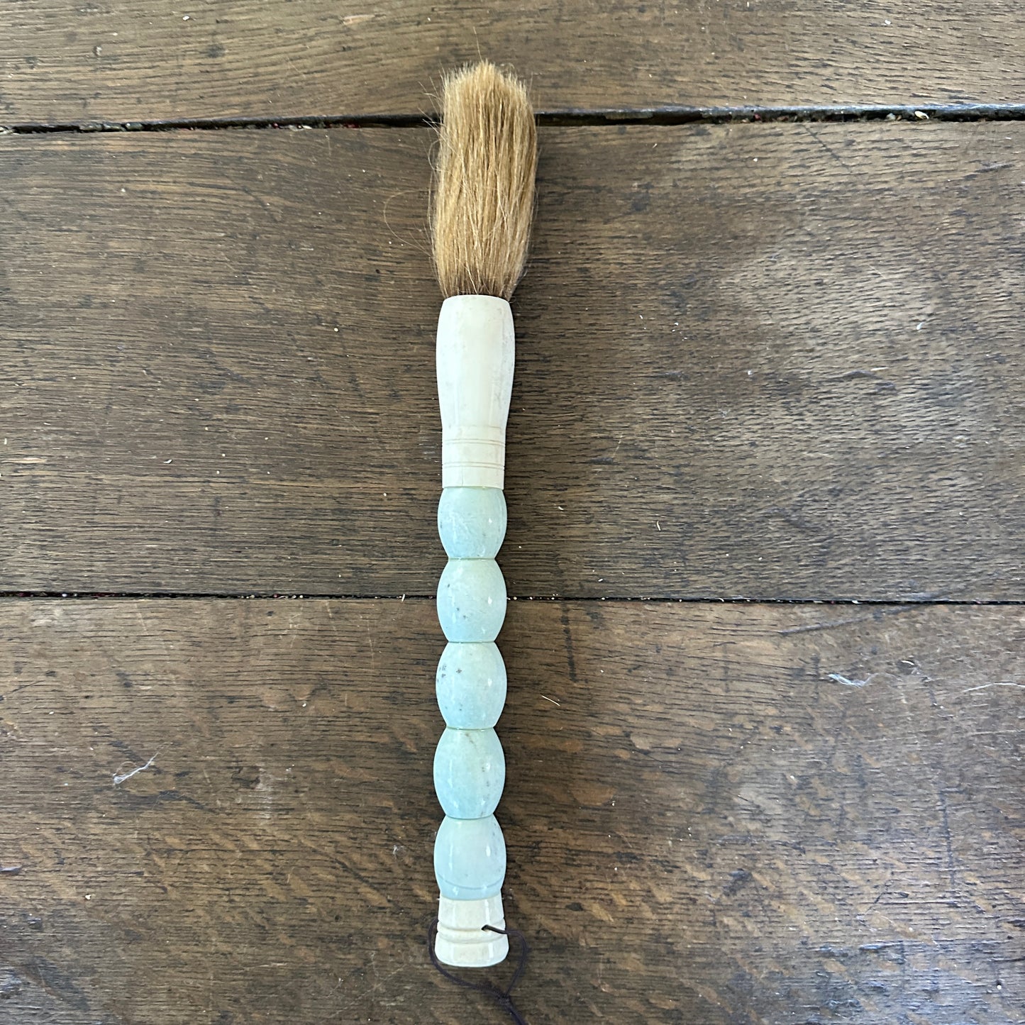 White Cylindrical Jade Calligraphy Brush