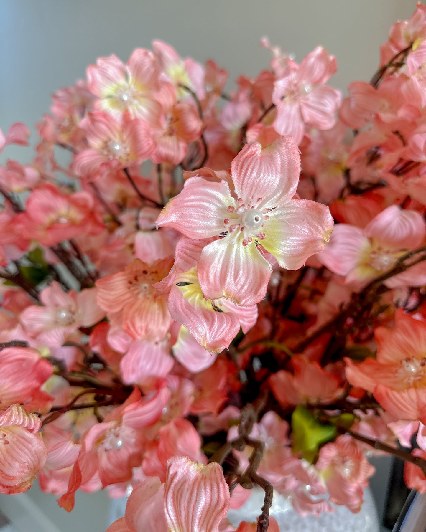 36" Dogwood Stem with Pearl