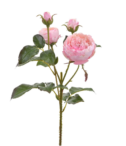 24" Pink Rose Spray