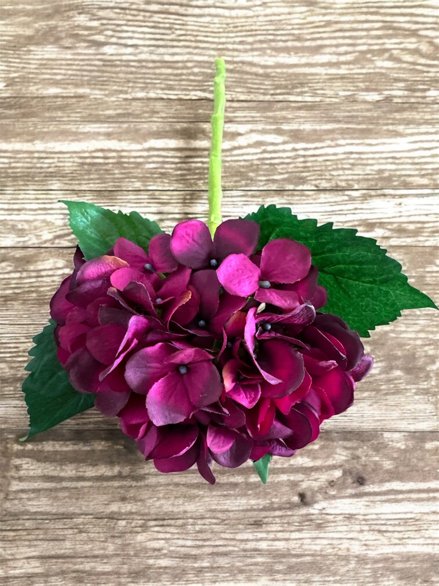 18" Hydrangea Stem in Eggplant