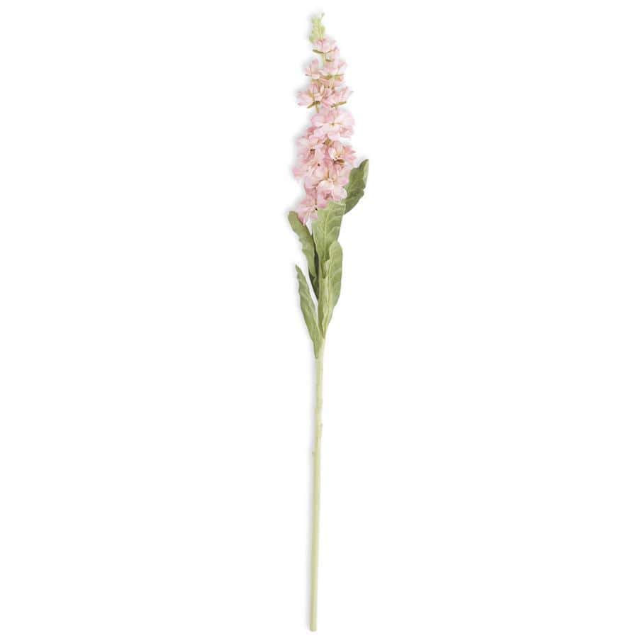 Pink Stock Flower Stem 30" - Single Stem Artificial Flower