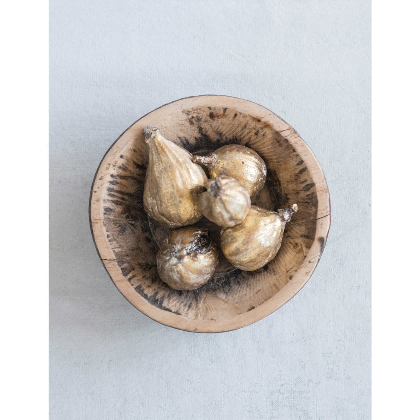 Resin Figs with Antique Finish, Set of 5