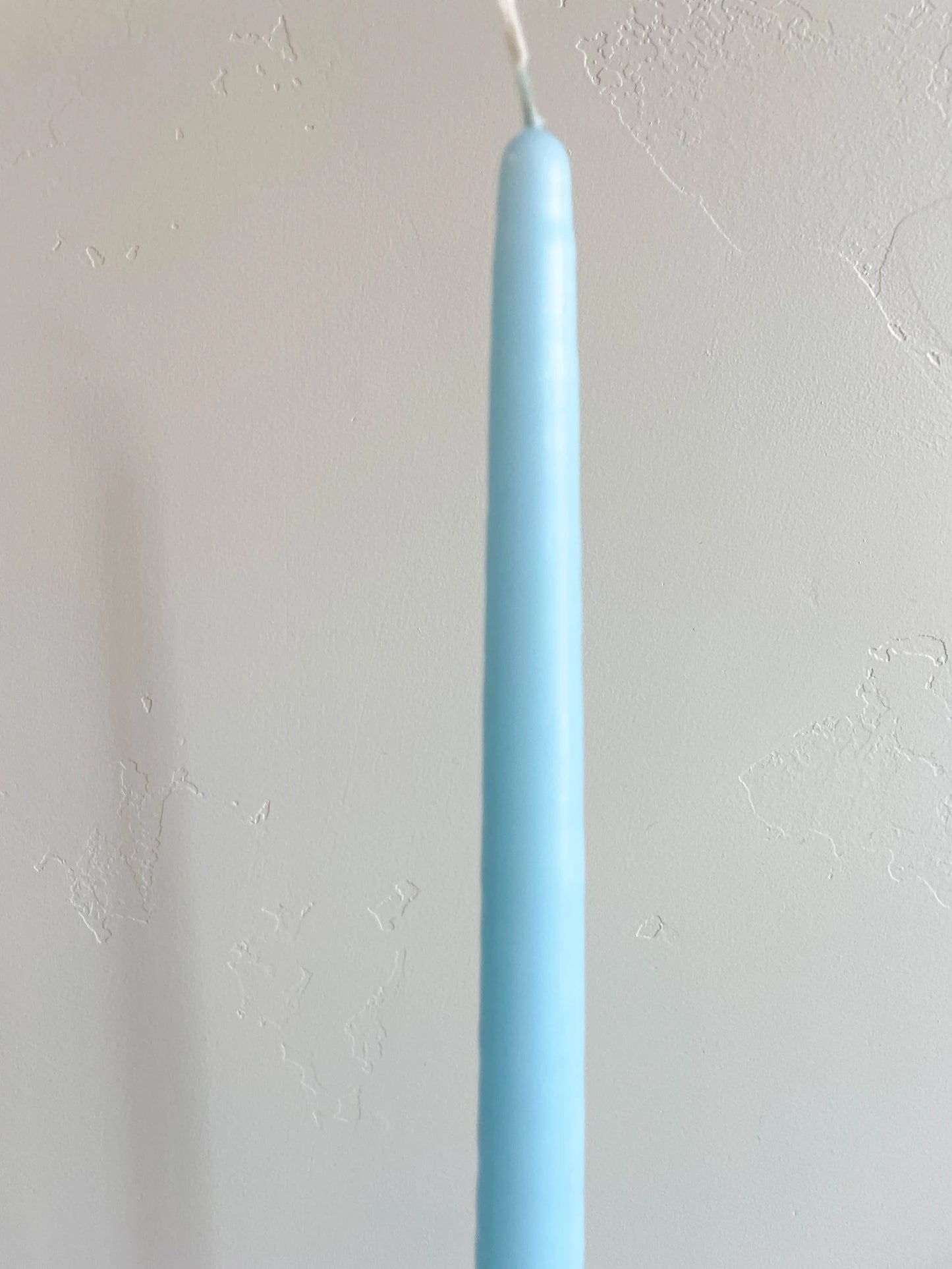 Robins Egg Blue Hand-Dipped Tapered Candle - Box of 12 - Unscented