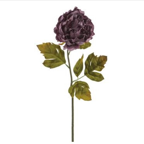 24" Peony Spray - Purple