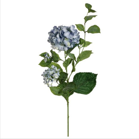 36" Hydrangea Spray x3 - Two Tone Blue
