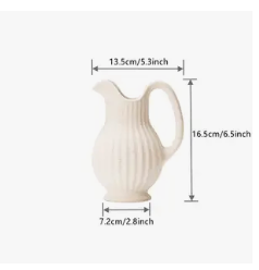 Ceramic Nordic Style Pitcher Vase