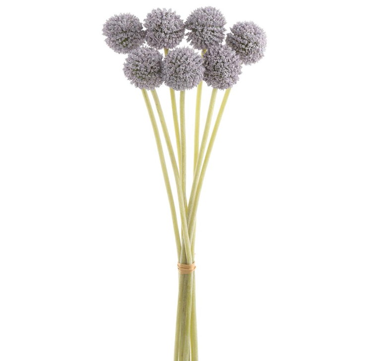 13" Artificial Billy Button Stems Bundle in Lavender