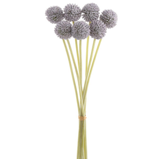 13" Artificial Billy Button Stems Bundle in  Lavender