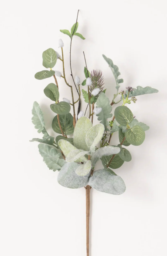 17" Lambs Ear/Willow Pick