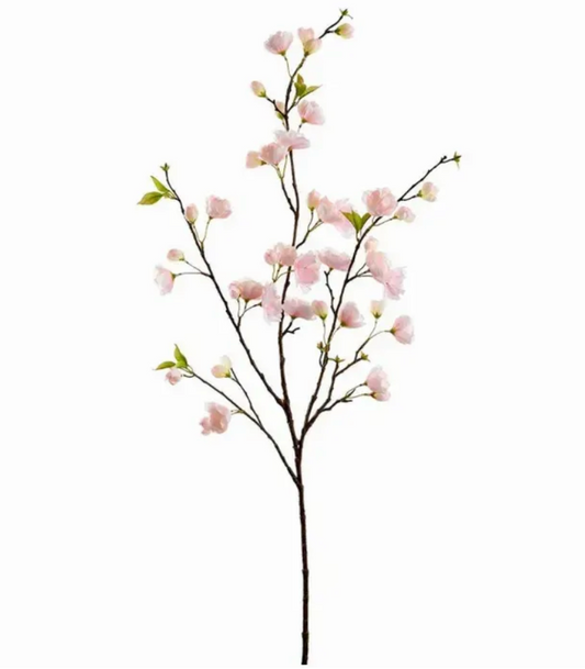 48" Pink Cherry Blossom Spray