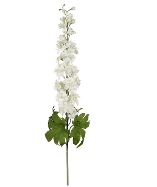 40" Delphinium Spray in Cream