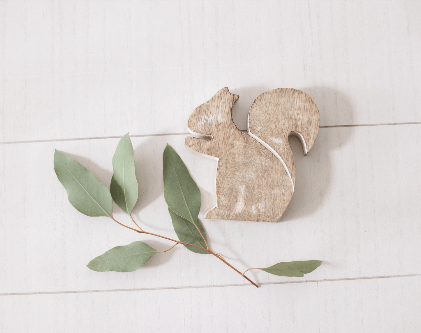 Mango Wood Cutout Squirrels - Two Sizes