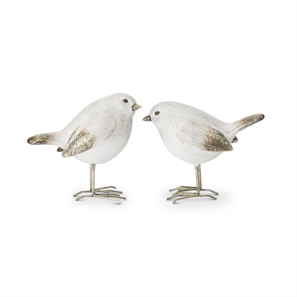 White_And_Gold_Glittered_Birds