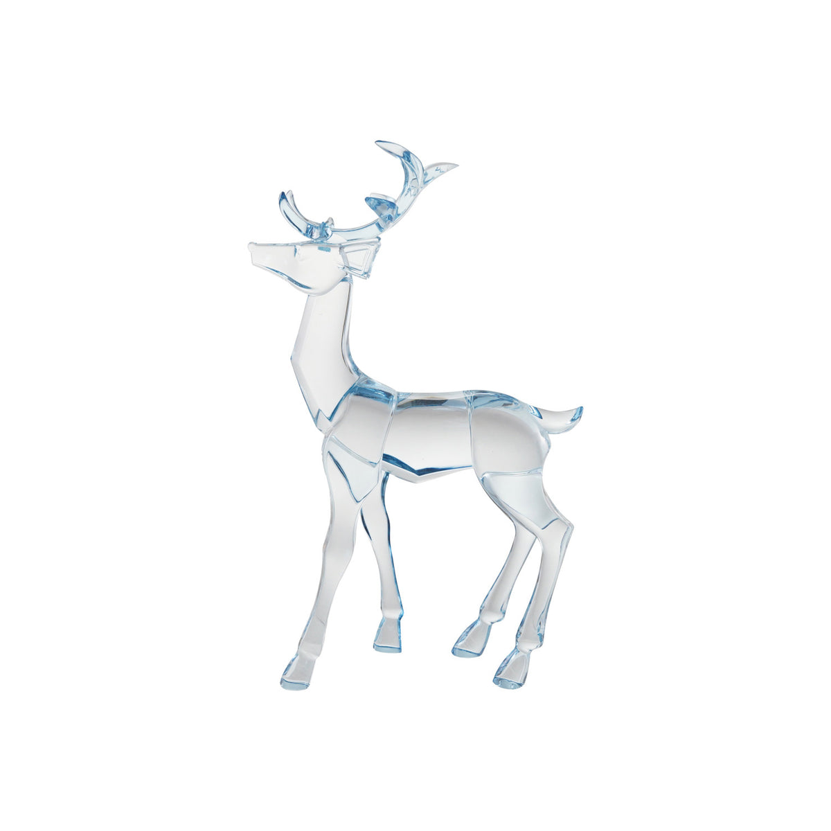 Blue Acrylic Deer Christmas Decor – Sitting & Standing Styles