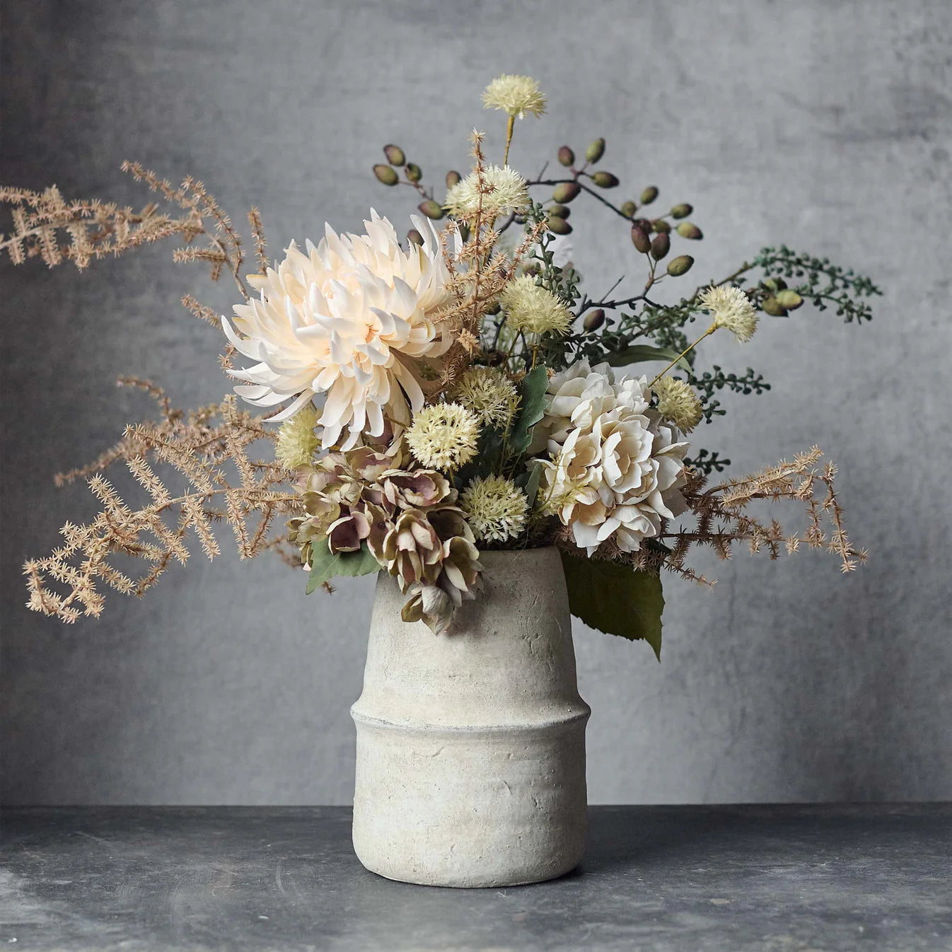 Artificial Hydrangea, Morning Mist