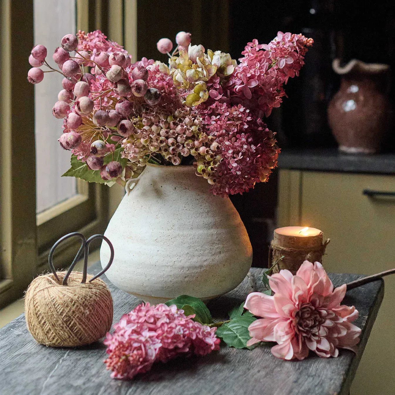 Artificial Hortensia Bunch