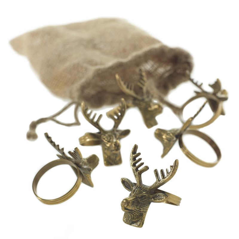 DEER RINGS from Evolution Home Decor make for the perfect napkin holder for your tablescape.