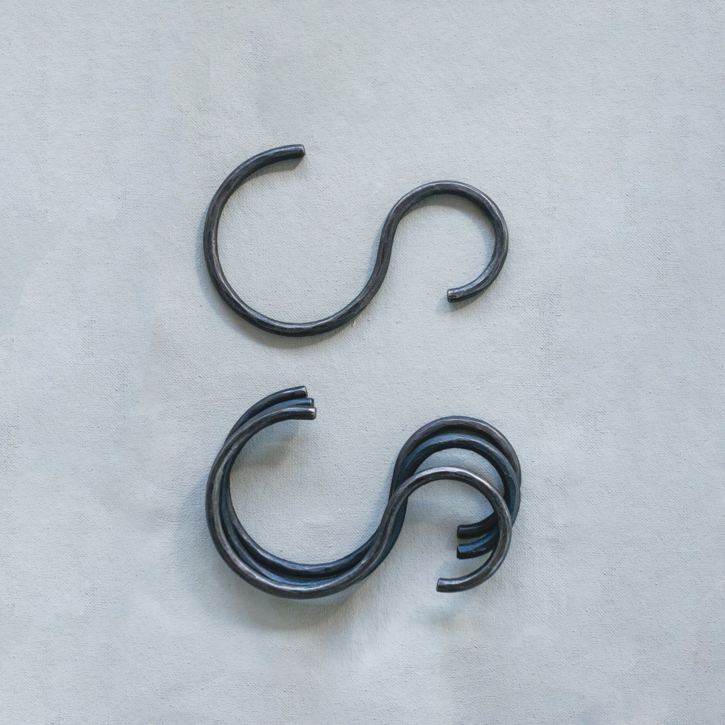 Hand-Forged Iron S-Hook β 6-1/4" Decorative Hanging Hook