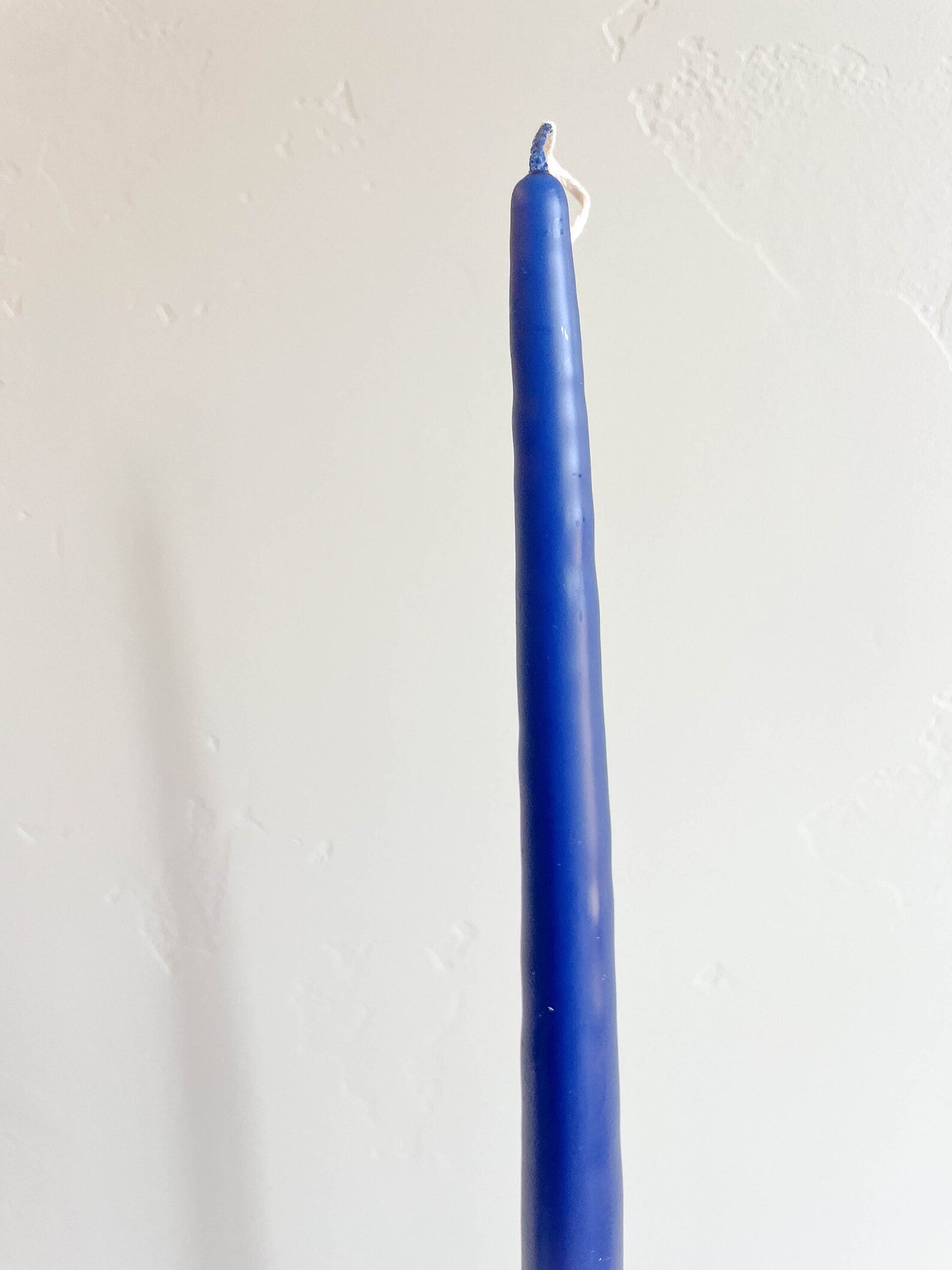 Navy Blue 15" Hand-Dipped Tapered Candle - Box of 12 - Unscented