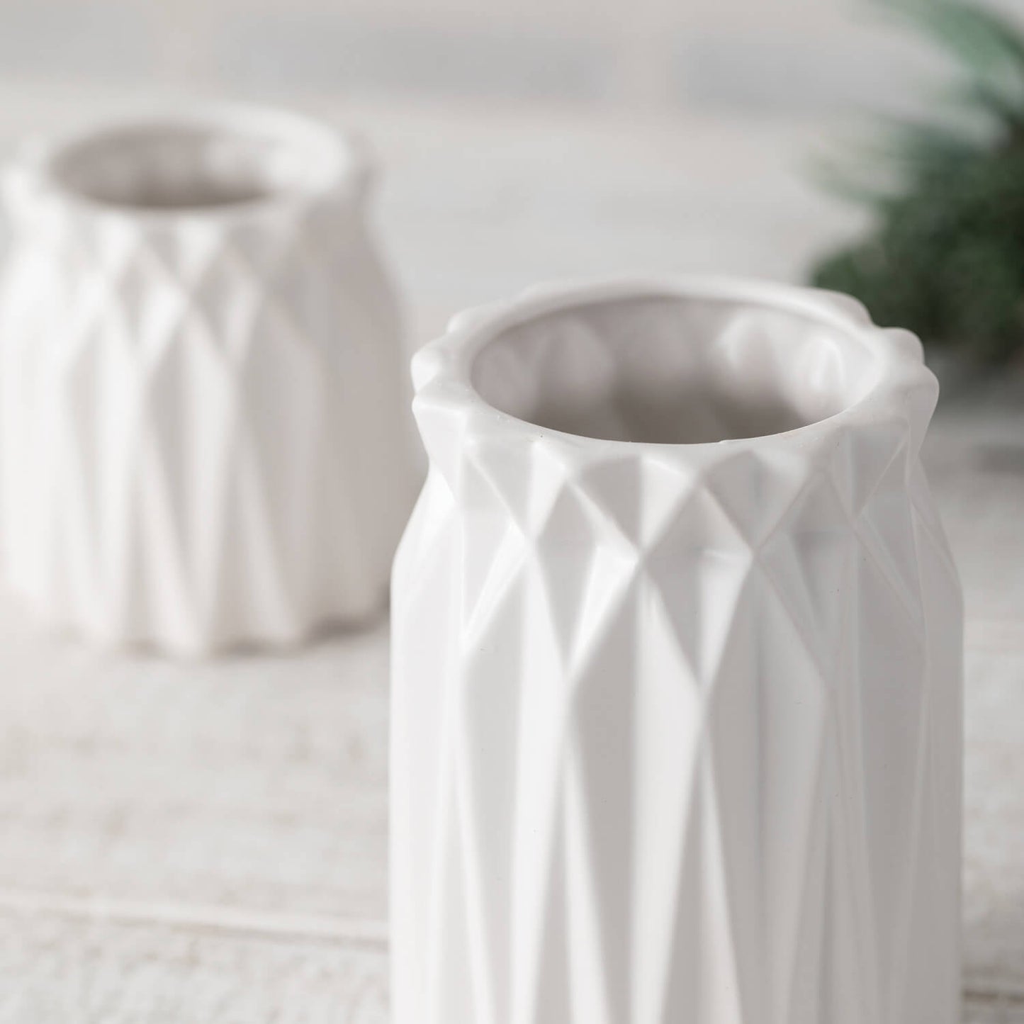 Origami Geometric Vases - Set of Two