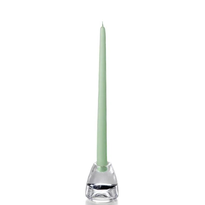 sage green taper candle