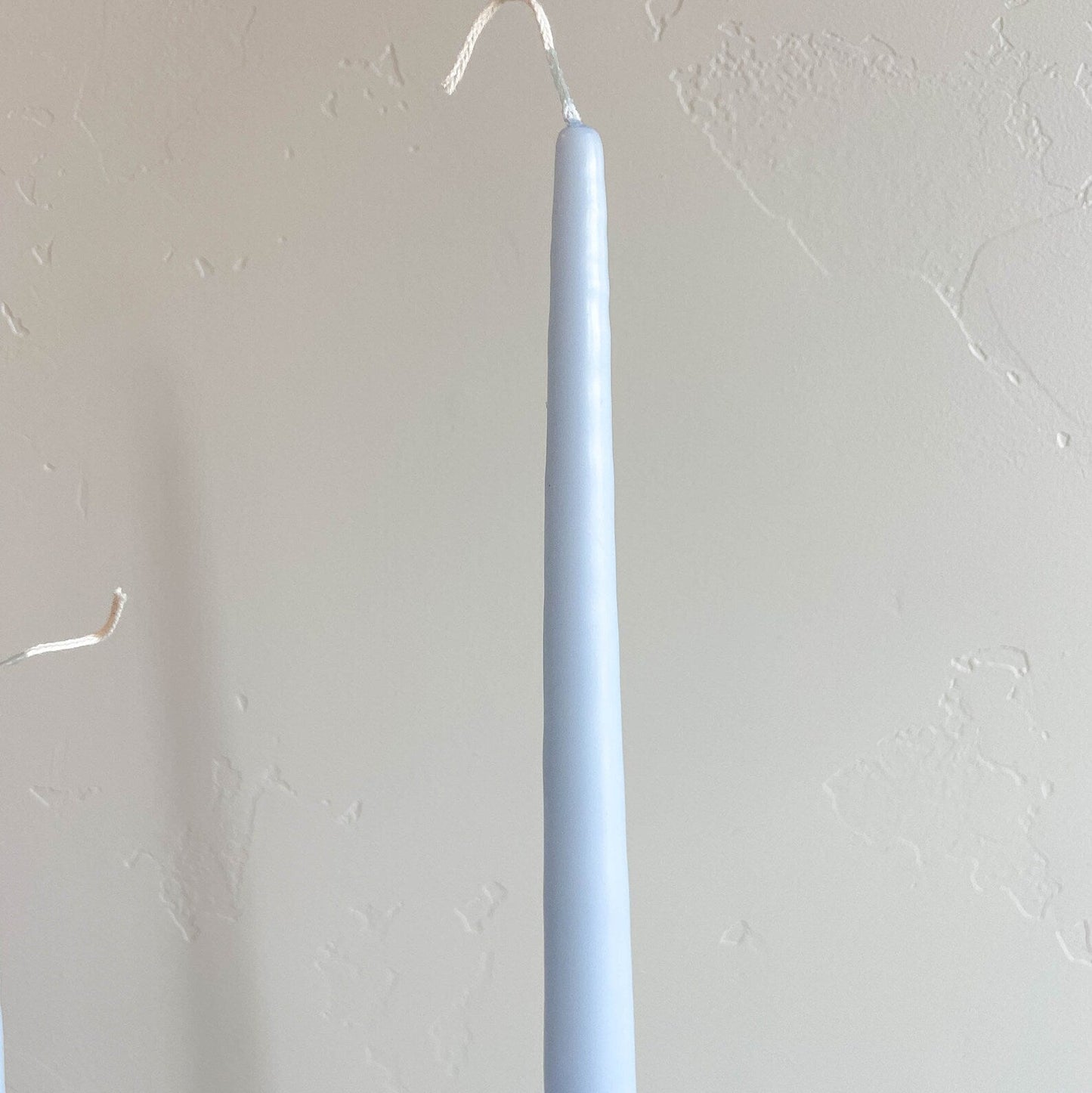 Ice Blue Hand-Dipped 15" Tapered Candle